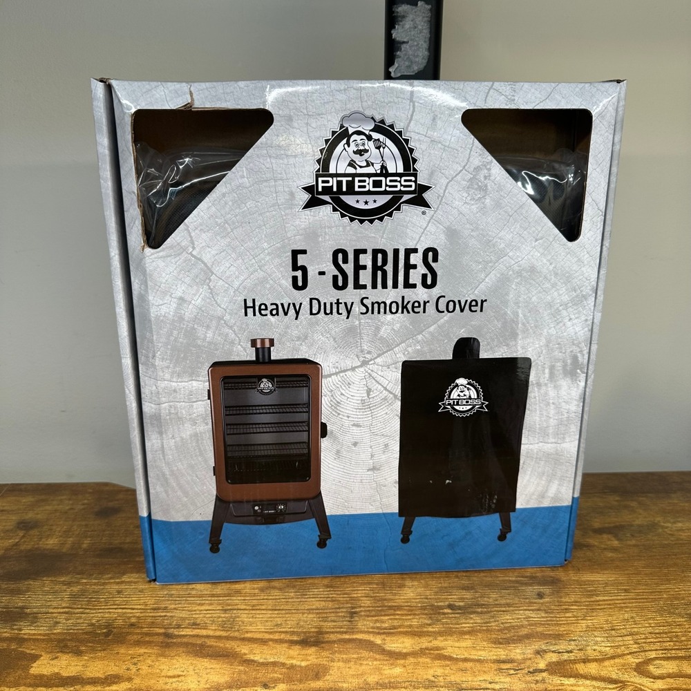 Pit Boss 5-Series Heavy Duty Smoker Cover Black Polyester PVC Backing 73550